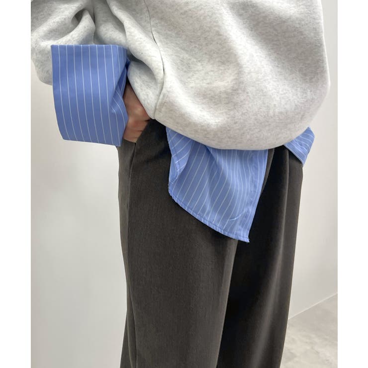 脚長シルエットが叶う。ウールライクツータックワイドパンツ | futier land | 詳細画像29 