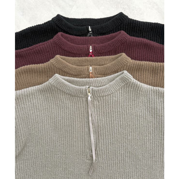 前後２wayでも華やぐ。zip付ミニ丈ニットワンピース | futier land | 詳細画像51 