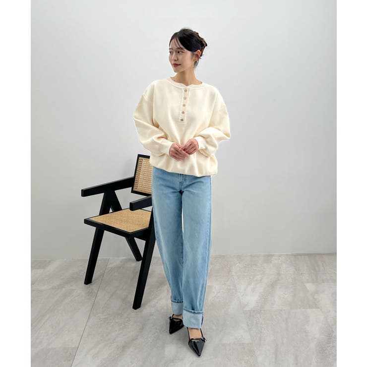 ゴールドボタンが映える。ヘンリーネックニットPO | futier land | 詳細画像41 