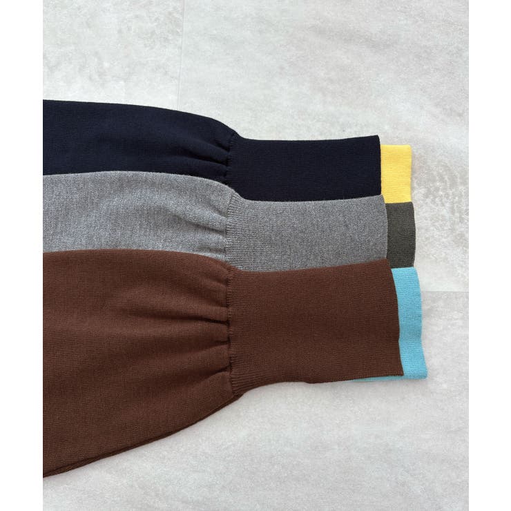 品よく着映える。配色レイヤード風ニット | futier land | 詳細画像30 