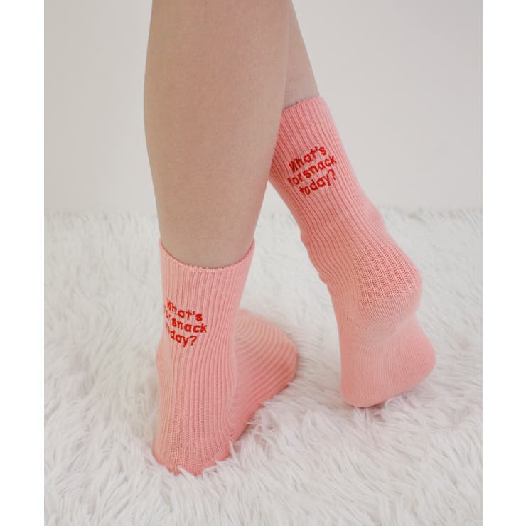 《ABYS》配色ロゴがアクセント。配色ロゴ刺繍ソックス | futier land | 詳細画像35 