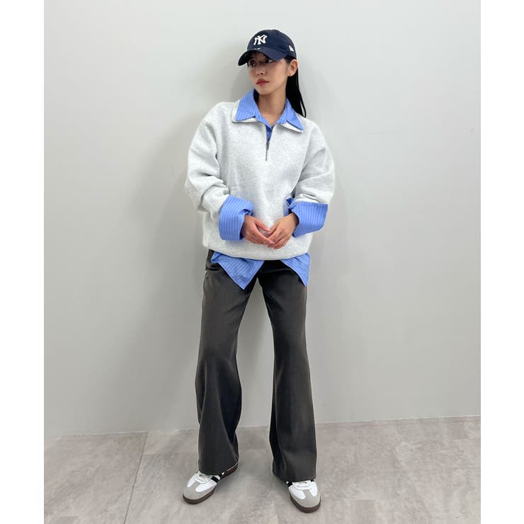 脚長シルエットが叶う。ウールライクツータックワイドパンツ | futier land | 詳細画像28 