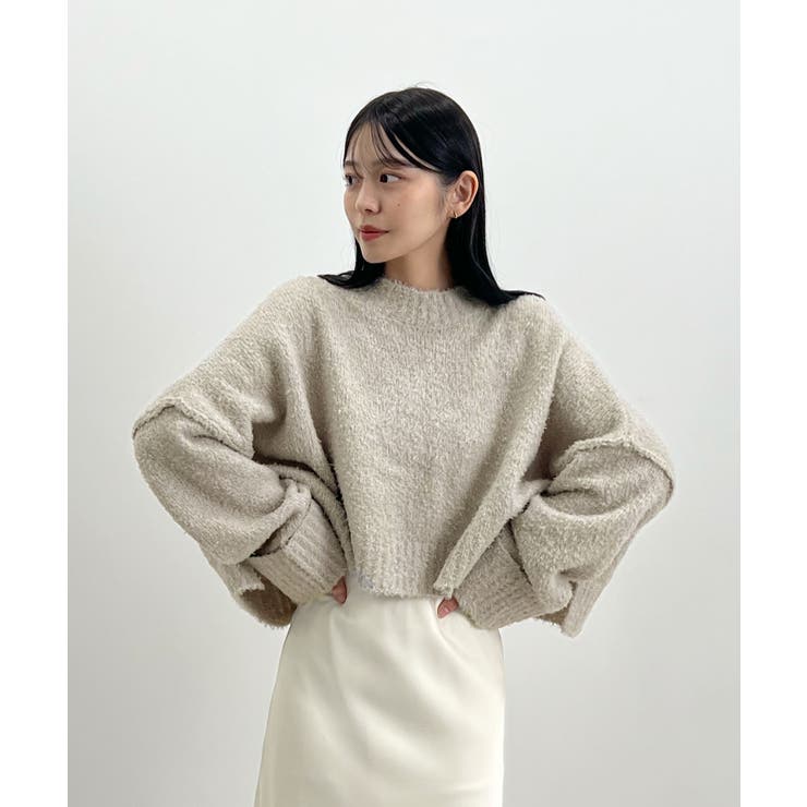 ふわふわな肌触り♪ワイドスリーブブークレニット | futier land | 詳細画像24 