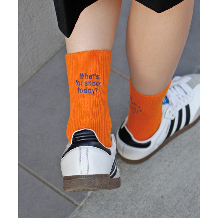 《ABYS》配色ロゴがアクセント。配色ロゴ刺繍ソックス | futier land | 詳細画像13 