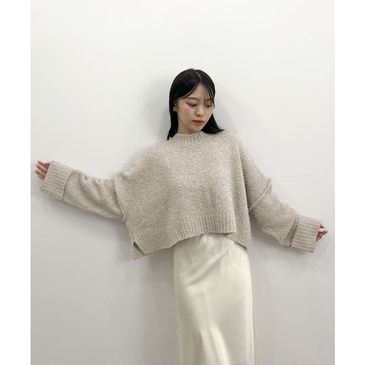 ふわふわな肌触り♪ワイドスリーブブークレニット | futier land | 詳細画像20 