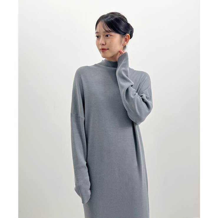大人オーラが漂う上品さ。ハイネックニットロングワンピース | futier land | 詳細画像45 