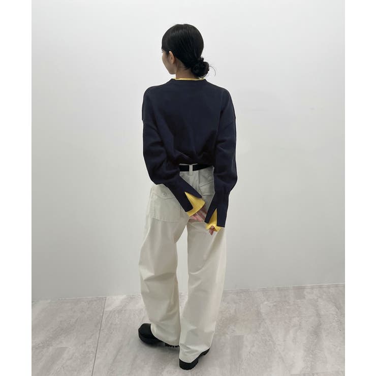 品よく着映える。配色レイヤード風ニット | futier land | 詳細画像26 