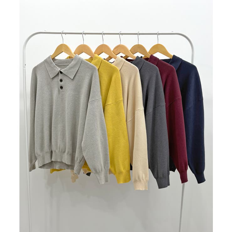 《ABYS》大人カジュアルが叶う。襟付きポロカラーニットトップス | futier land | 詳細画像50 