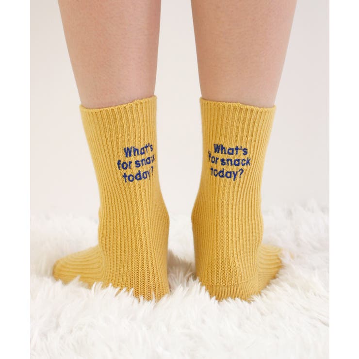 《ABYS》配色ロゴがアクセント。配色ロゴ刺繍ソックス | futier land | 詳細画像24 