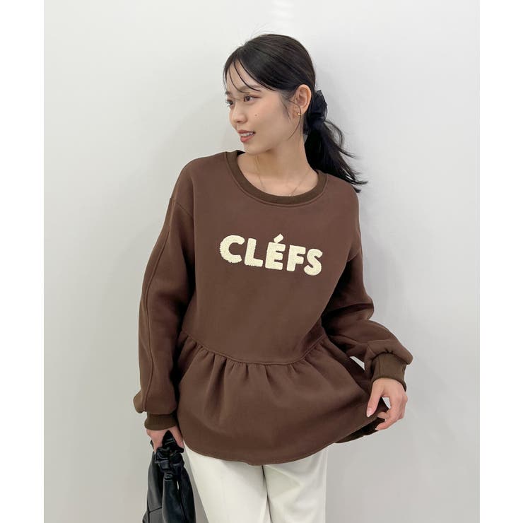 裾のフリルが映える！CLEFSロゴフリルスウェット | futier land | 詳細画像34 