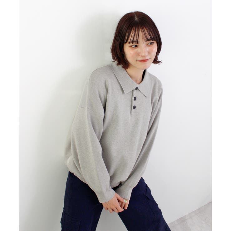 《ABYS》大人カジュアルが叶う。襟付きポロカラーニットトップス | futier land | 詳細画像38 