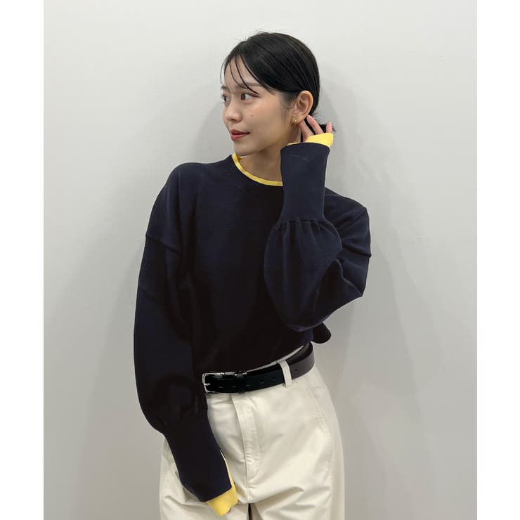 品よく着映える。配色レイヤード風ニット | futier land | 詳細画像23 