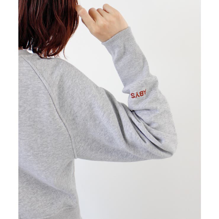 《ABYS》ロゴ刺繍ショート丈トレーナー | futier land | 詳細画像42 