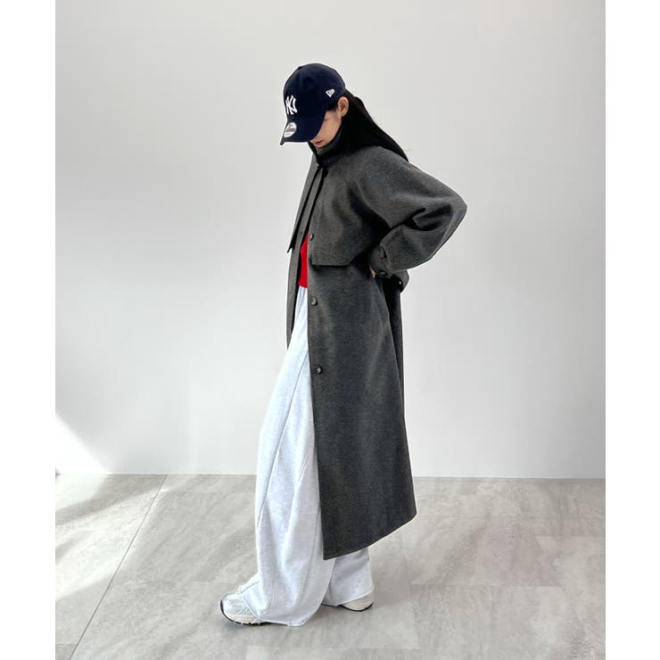 羽織るだけで完成する上質スタイル。アレンジカラーシングルロングコート | futier land | 詳細画像28 