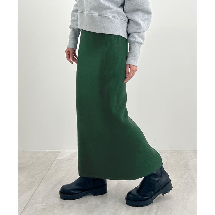 着る毛布＋3℃の温かさ。裏起毛ニットロングスカート | futier land | 詳細画像50 