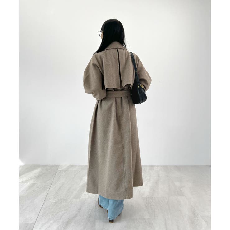 羽織るだけで完成する上質スタイル。アレンジカラーシングルロングコート | futier land | 詳細画像17 