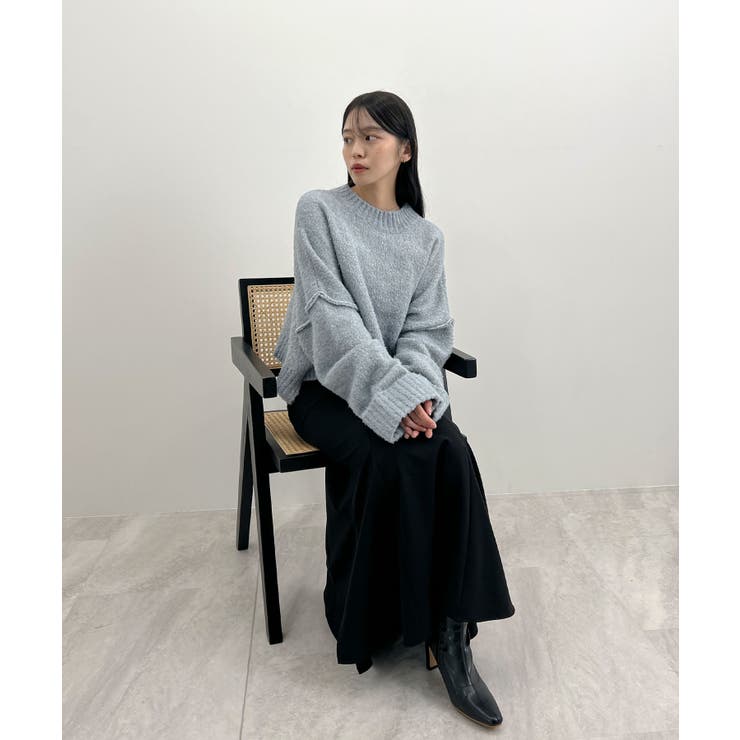 ふわふわな肌触り♪ワイドスリーブブークレニット | futier land | 詳細画像10 