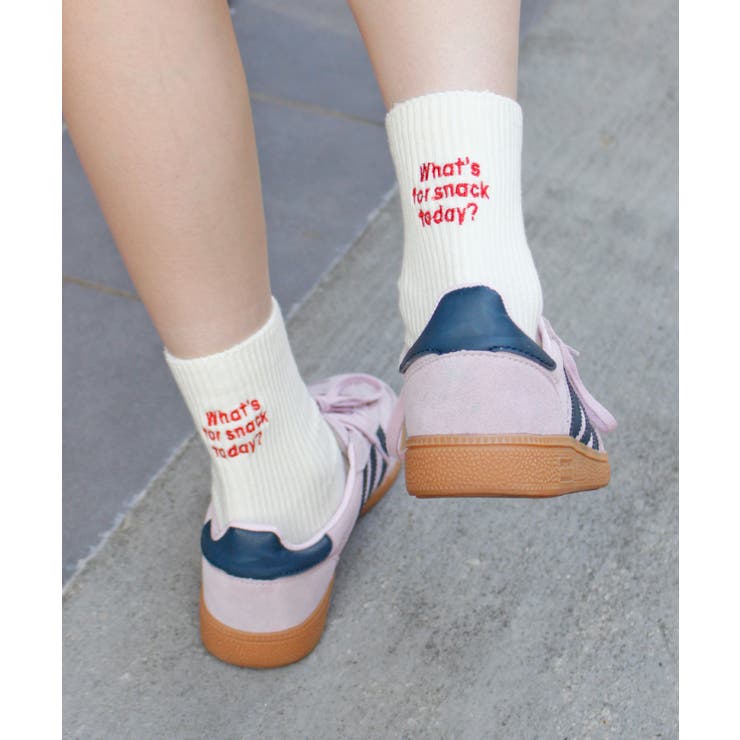 《ABYS》配色ロゴがアクセント。配色ロゴ刺繍ソックス | futier land | 詳細画像29 