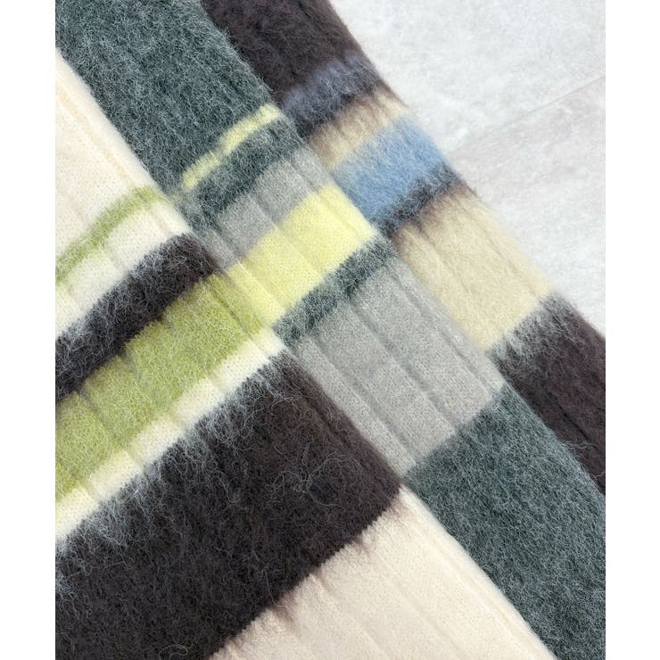 ふわっと包まれる幸せニット。アルパカタッチボーダーポロニット | futier land | 詳細画像32 