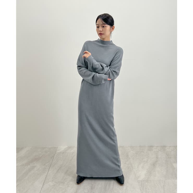 大人オーラが漂う上品さ。ハイネックニットロングワンピース | futier land | 詳細画像50 