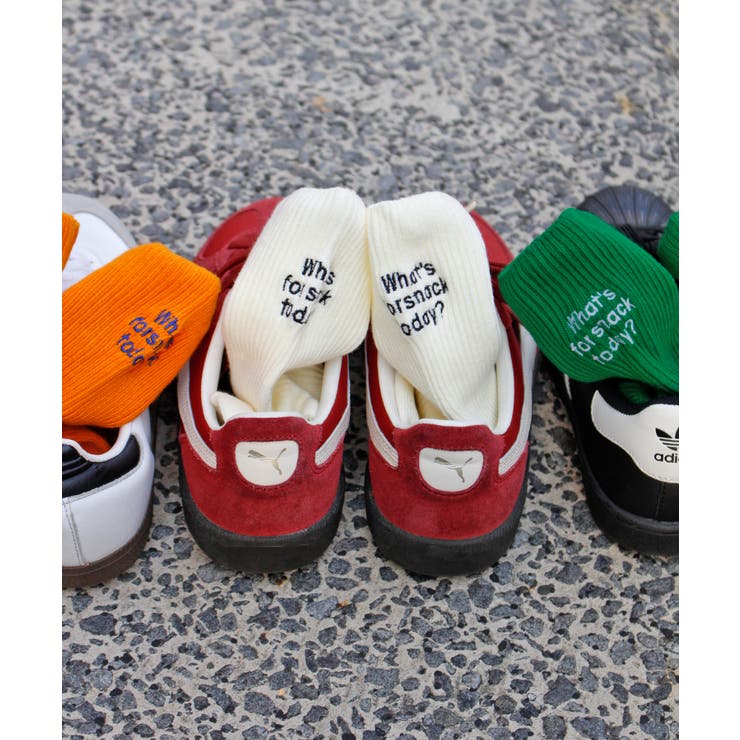 《ABYS》配色ロゴがアクセント。配色ロゴ刺繍ソックス | futier land | 詳細画像38 