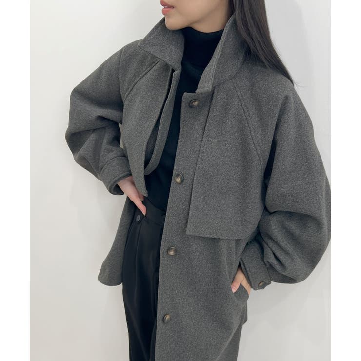 杢チャコールグレー | 2wayカラーミドルコート | futier land