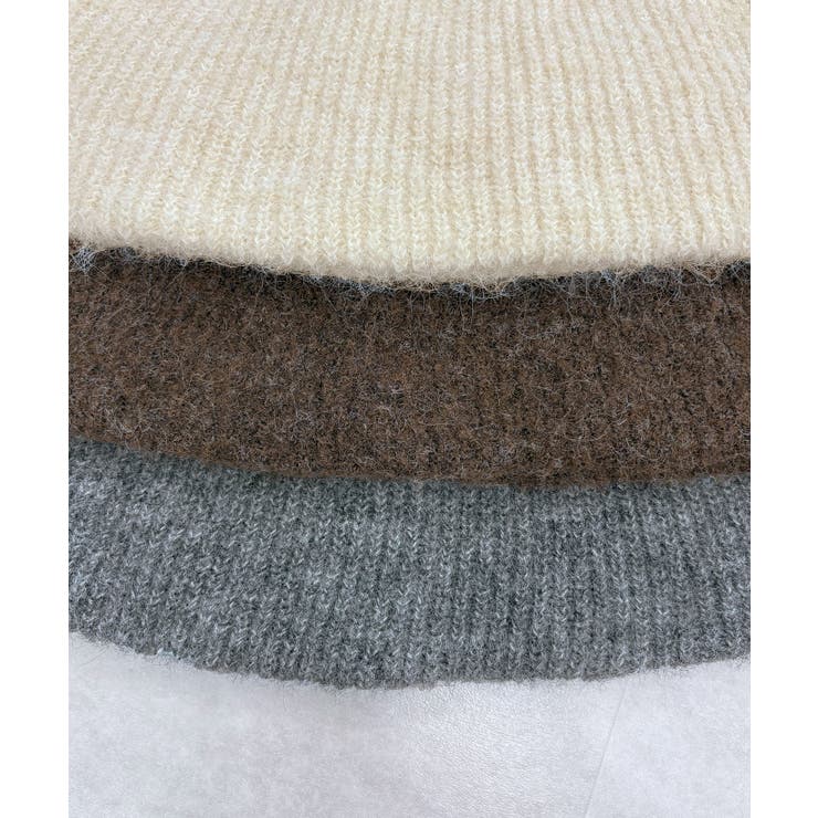 ふんわり袖で可愛さUP。ボリューム袖ペプラムニットトップス | futier land | 詳細画像29 