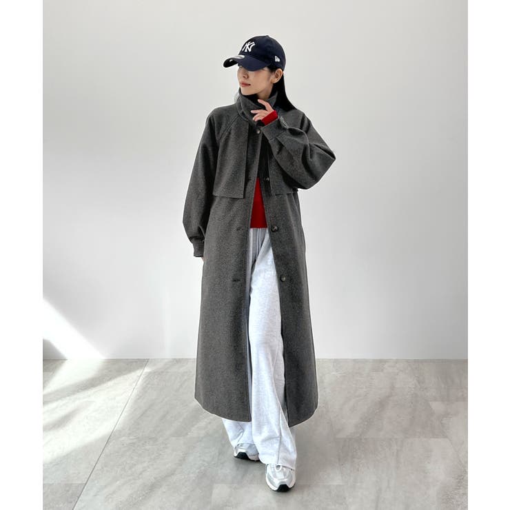 羽織るだけで完成する上質スタイル。アレンジカラーシングルロングコート | futier land | 詳細画像29 