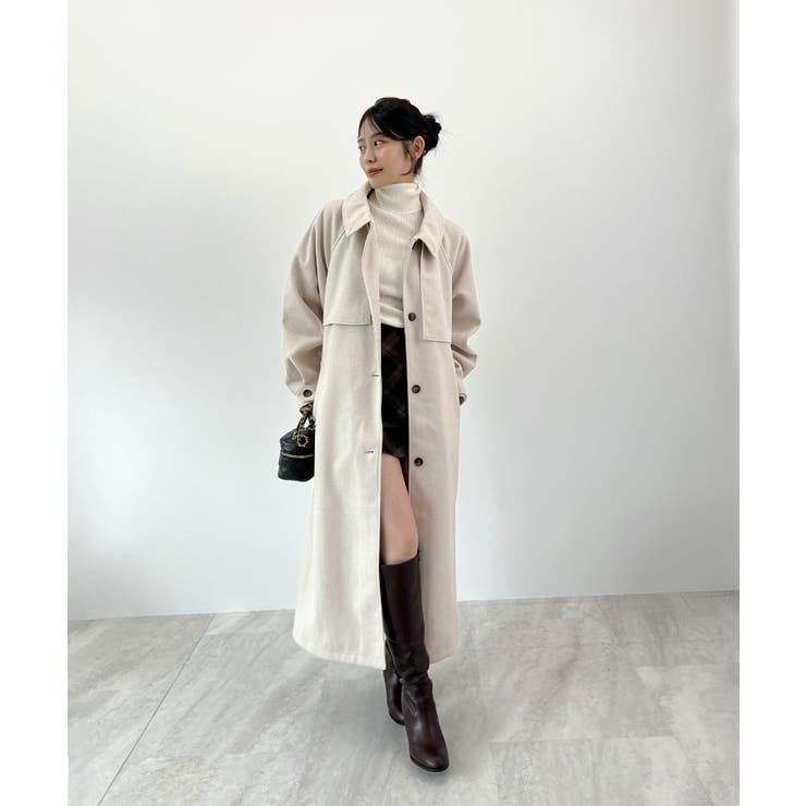 羽織るだけで完成する上質スタイル。アレンジカラーシングルロングコート | futier land | 詳細画像32 