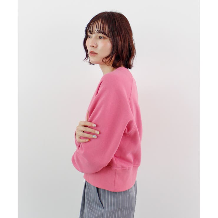 《ABYS》ロゴ刺繍ショート丈トレーナー | futier land | 詳細画像47 