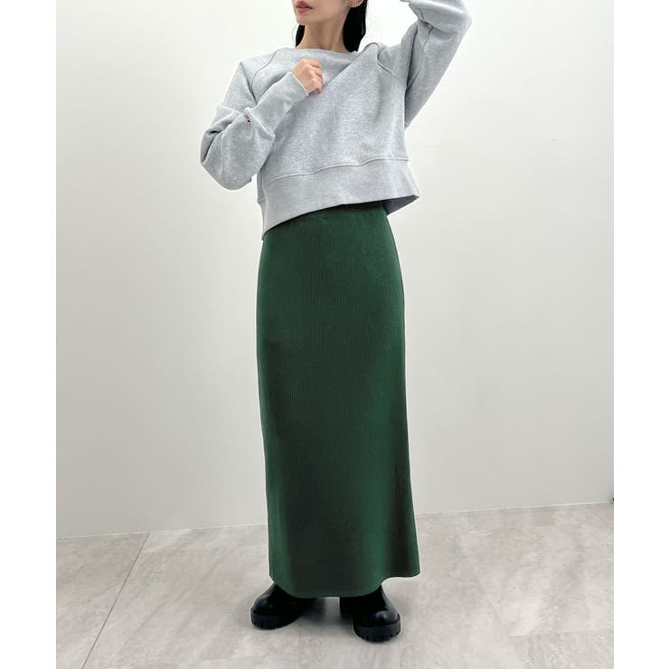 着る毛布＋3℃の温かさ。裏起毛ニットロングスカート | futier land | 詳細画像47 