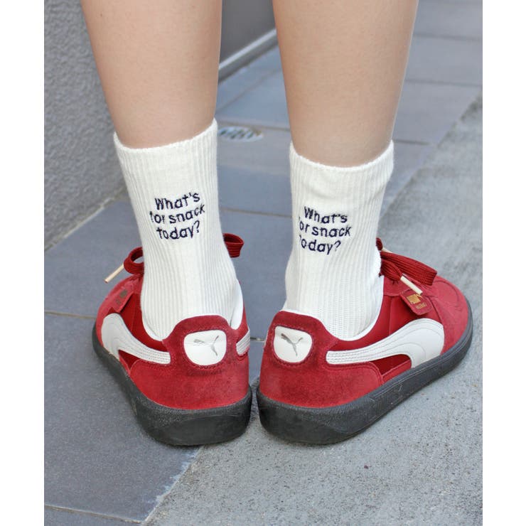 《ABYS》配色ロゴがアクセント。配色ロゴ刺繍ソックス | futier land | 詳細画像31 