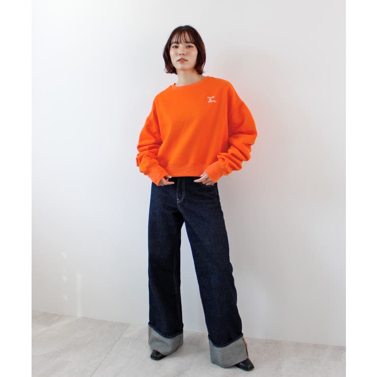 《ABYS》ふんわり袖で魅せる。袖シャーリング裏起毛スウエット | futier land | 詳細画像18 