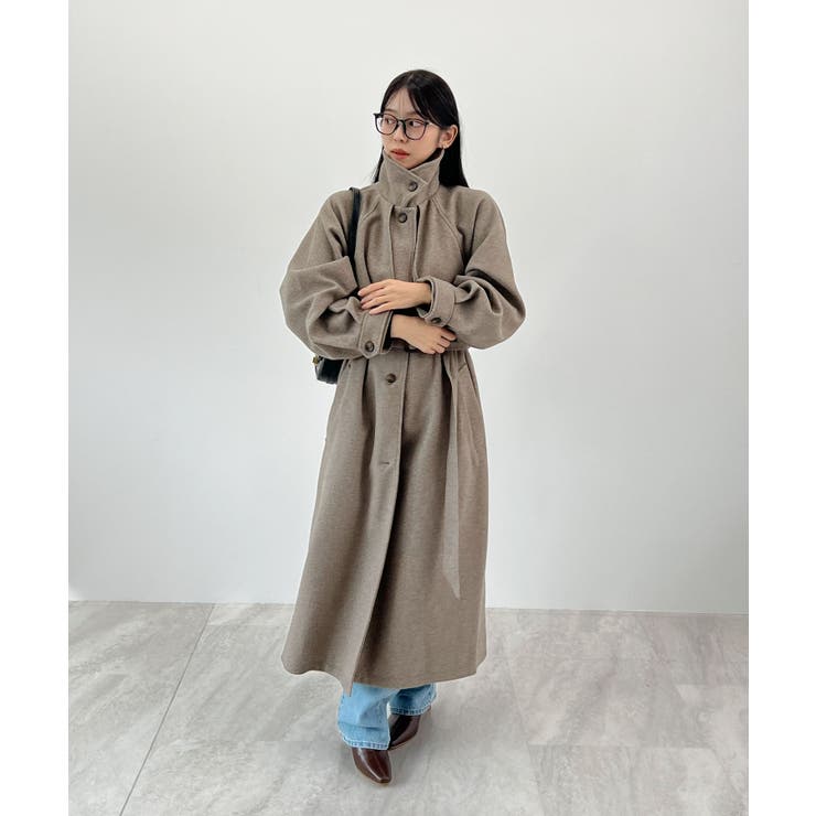 羽織るだけで完成する上質スタイル。アレンジカラーシングルロングコート | futier land | 詳細画像16 