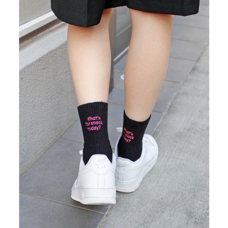 《ABYS》配色ロゴがアクセント。配色ロゴ刺繍ソックス | futier land | 詳細画像22 