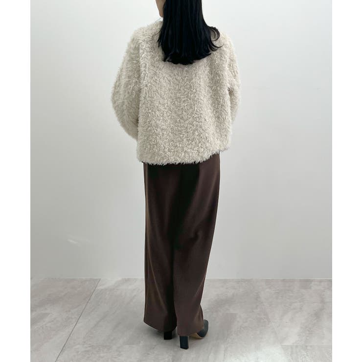 脚長シルエットが叶う。ウールライクツータックワイドパンツ | futier land | 詳細画像20 