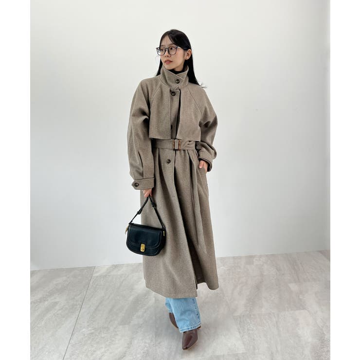 羽織るだけで完成する上質スタイル。アレンジカラーシングルロングコート | futier land | 詳細画像13 