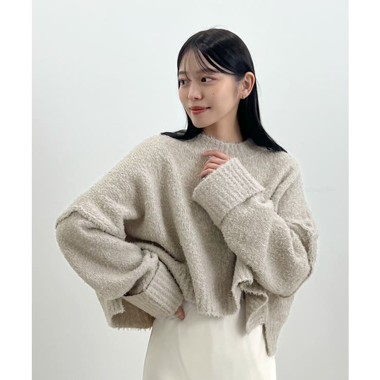 ふわふわな肌触り♪ワイドスリーブブークレニット | futier land | 詳細画像23 