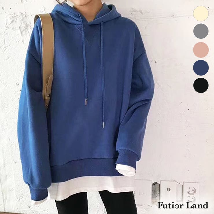 夏新作】 パーカー レイヤード[品番：FI000005380]｜futier land