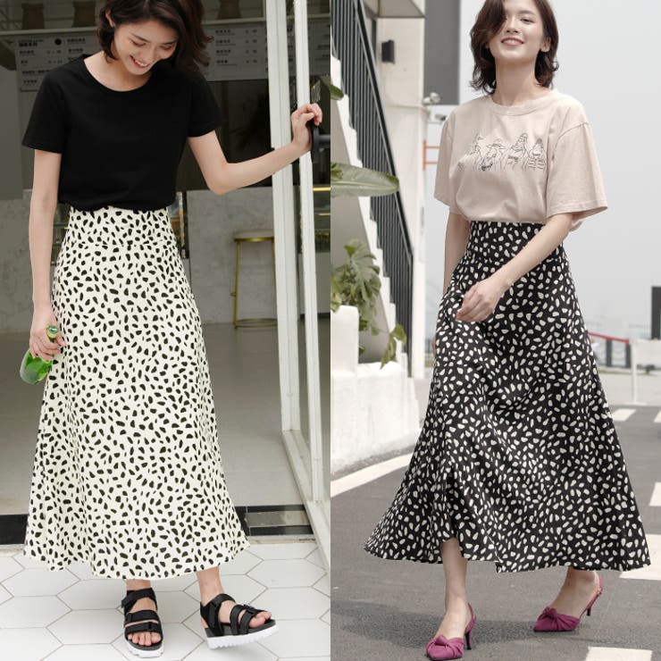 WILLFULLY ウィルフリー ダルメシアン マーメイドスカート フレア Aletta vita スカート フレア ロング 大人カジュアル