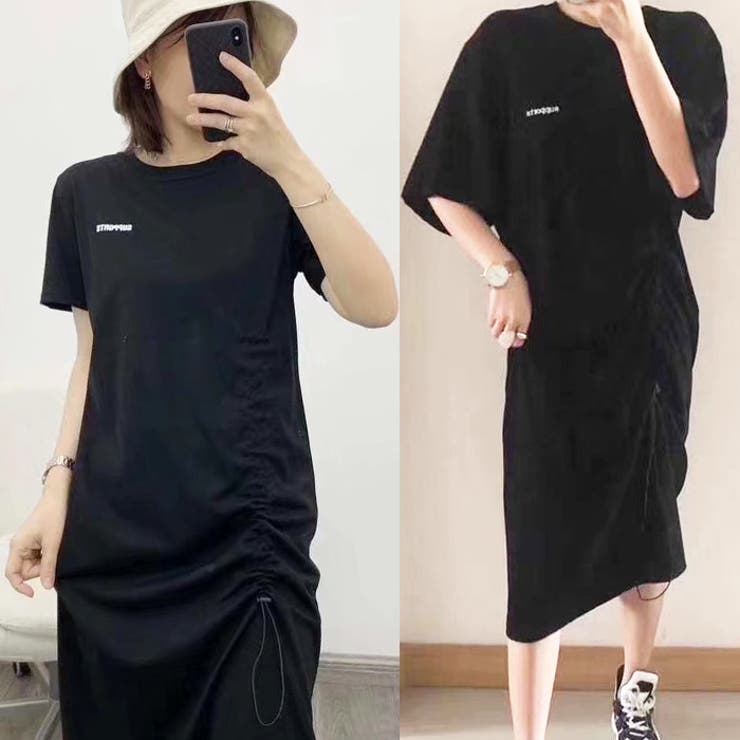 ma’ry’ya マリヤ【イタリア】コットンアシメTシャツワンピース シャツワンピース | iroma..aranciato