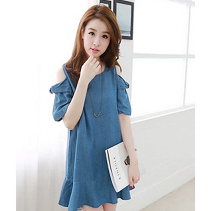 デニム ワンピース 肩出し 品番 Fi Futier Land フューティアランド のレディースファッション通販 Shoplist ショップリスト