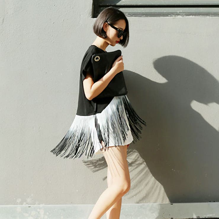【今季トレンドのスタイルになれちゃう フリンジボヘミアンTシャツ♪】Tシャツ シ… | futier land | 詳細画像5 