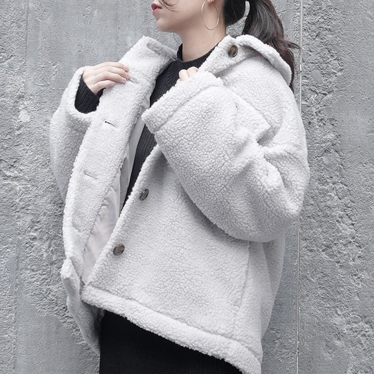 秋冬新作】 ボアジャケット オーバーサイズ[品番：FI000005898