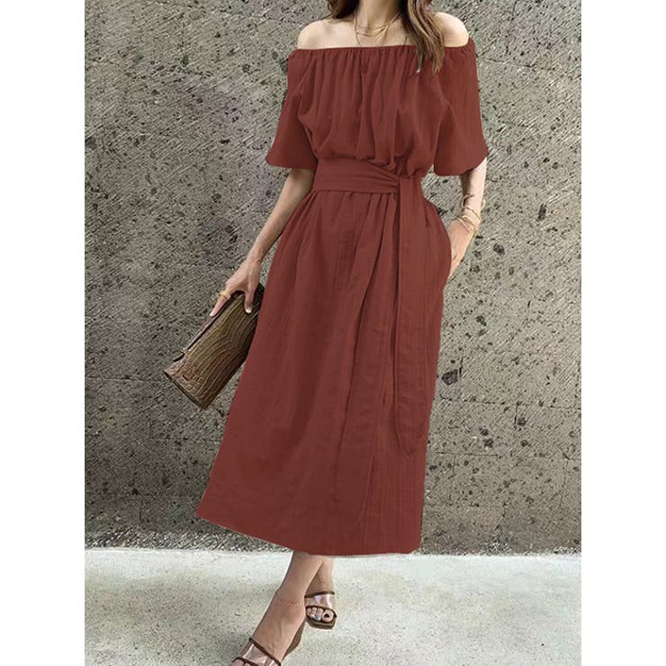 ワンピース 2way オフショルダー | futier land | 詳細画像6 