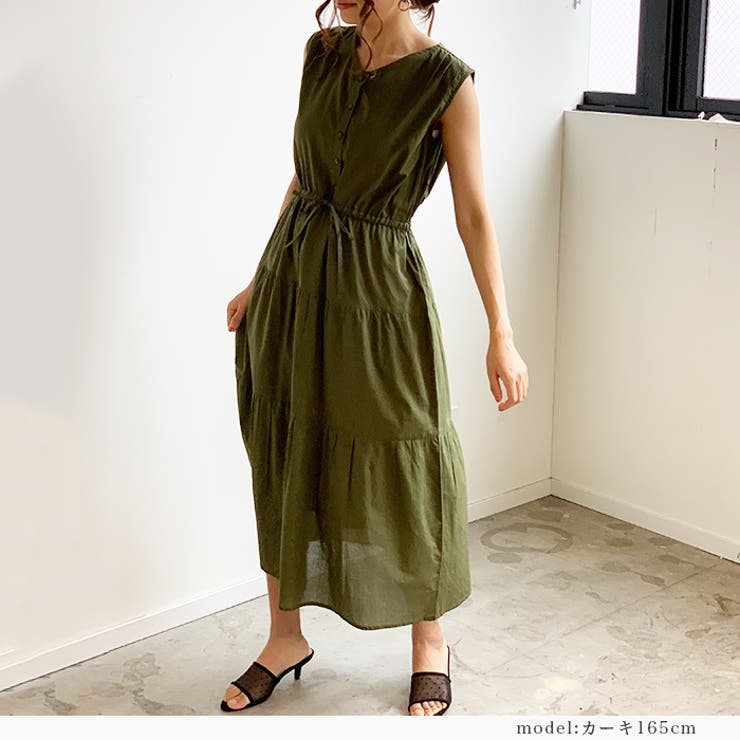 ティアードワンピース ロングワンピース ワンピース | futier land | 詳細画像7 