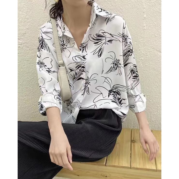 ブラウス シャツ 線画[品番：FI000006179]｜futier land（フュー