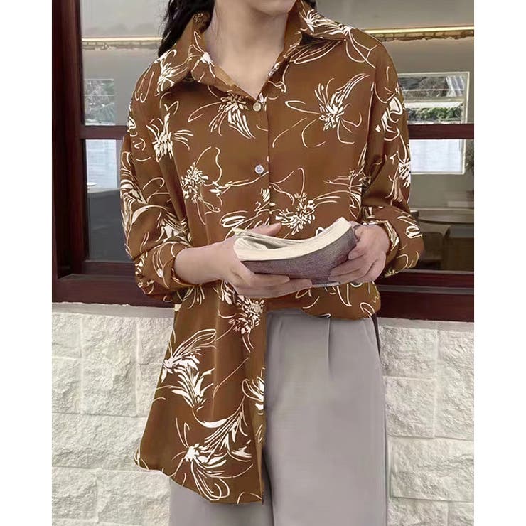 ブラウス シャツ 線画[品番：FI000006179]｜futier land（フュー