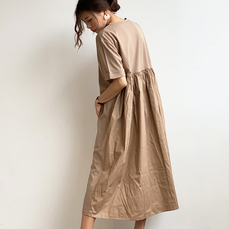 エブール バックギャザーワンピース ロング スリット 楽天市場】【お買い物マラソン 限定 3,999円均一 送料無料