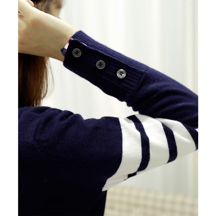 カーディガン ニット アームライン[品番：FI000004705]｜futier land